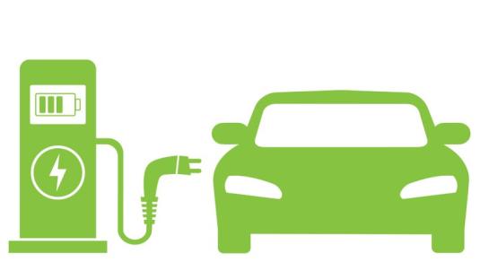 Illustration of an electric vehicle charging