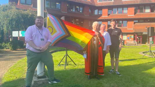 Raising of Pride Flag 