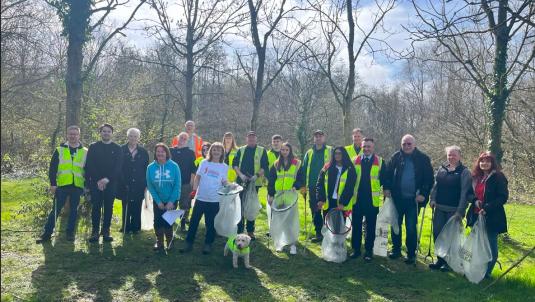 Great British Spring Clean litter pick 