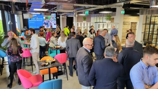 Business breakfast attendees