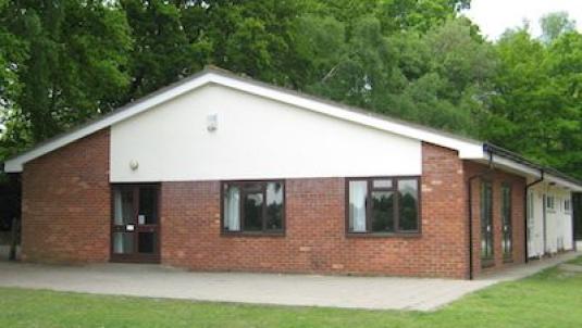 Red brick pavilion in West End