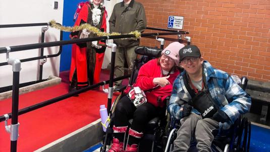 The mayor opening the new Changing Places facility in Camberley