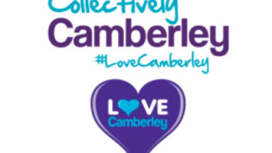 Collectively Camberley logo with purple heart 