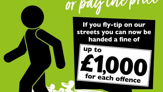 Fly tipping graphic