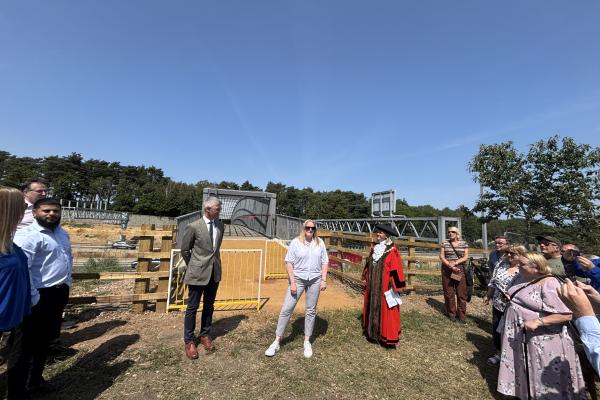 M3 footbridge opening event