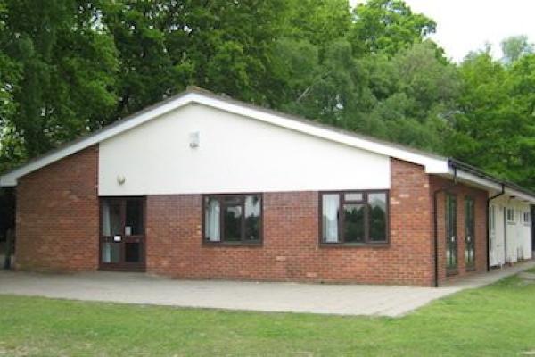 Red brick pavilion in West End