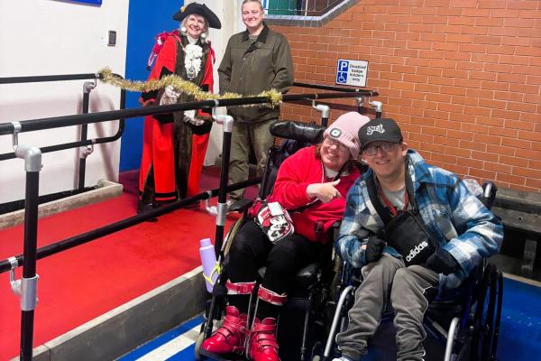 The mayor opening the new Changing Places facility in Camberley