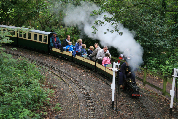 Miniature railway at Frimley Lodge Park