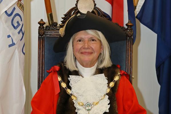 Mayor of Surrey Heath Cllr Louise Ashbery (seated)