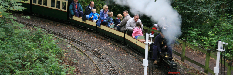 Miniature railway at Frimley Lodge Park