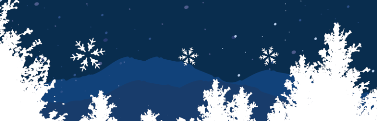 Dark blue background with snowy pattern 