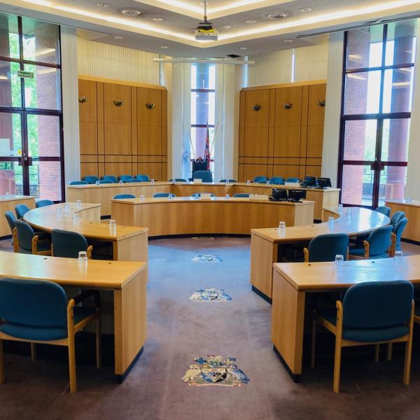 Council Chamber at Surrey Heath House