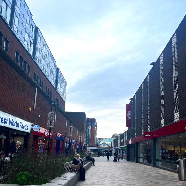 Princess Way taken from High Street looking towards The Square