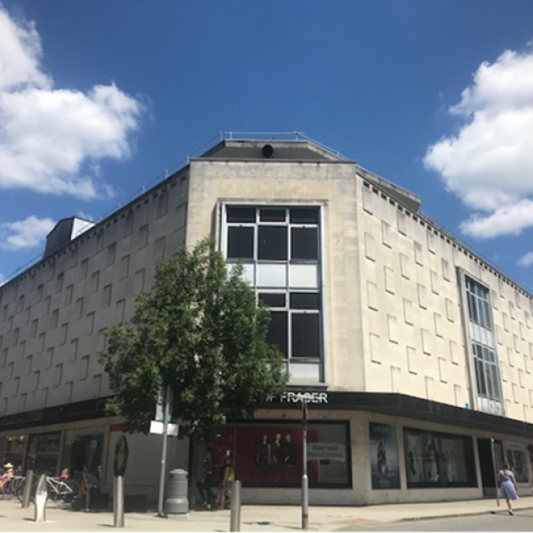 exterior of the former house of fraser building