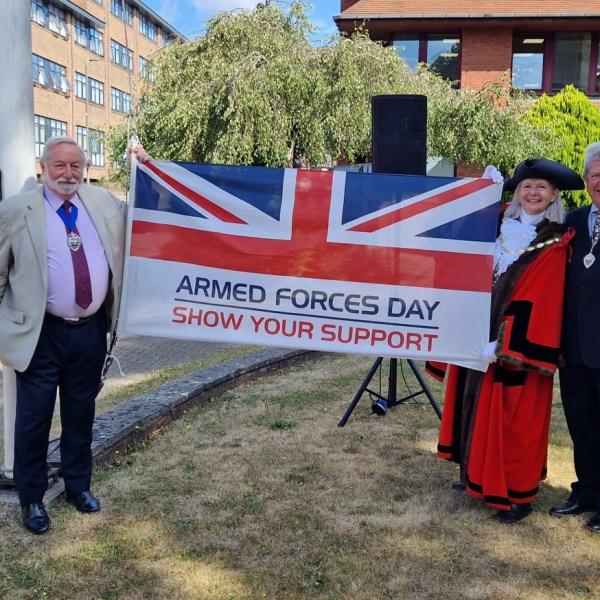 Armed Forces flag raising 2025