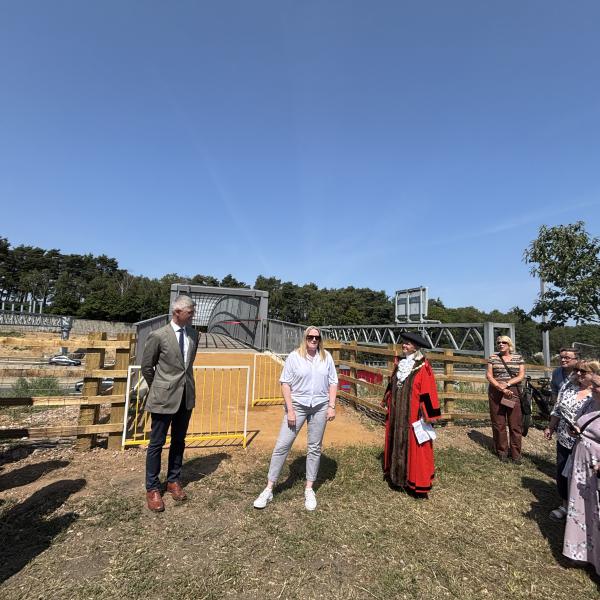 M3 footbridge opening event