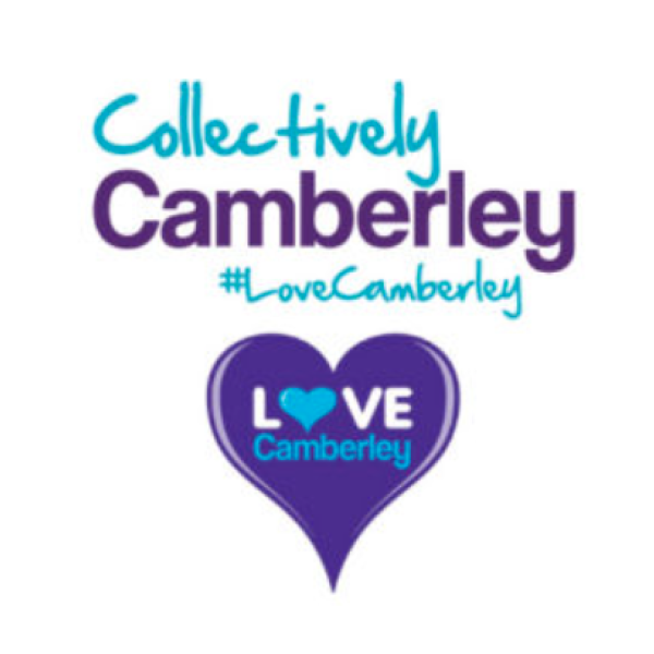 Collectively Camberley logo with purple heart 