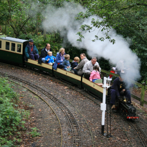 Miniature railway at Frimley Lodge Park