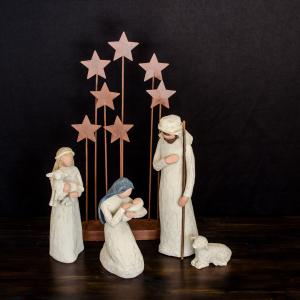 Stylised Nativity sculpture